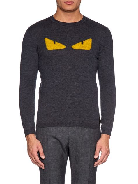 fendi grey jumper|vintage Fendi sweater.